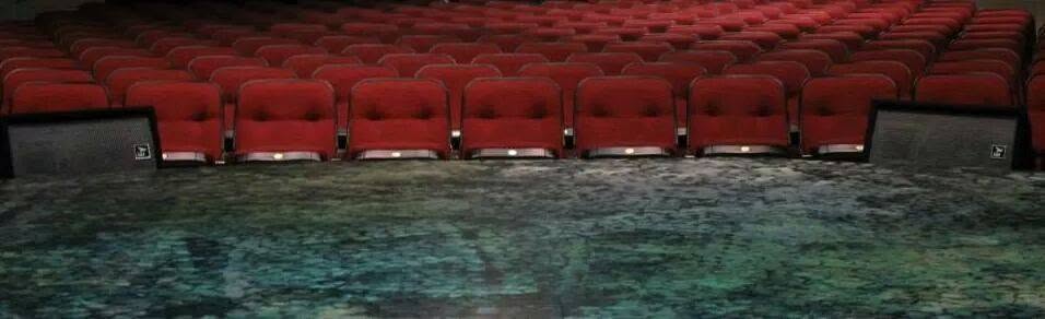 Community theatre auditorium and stage